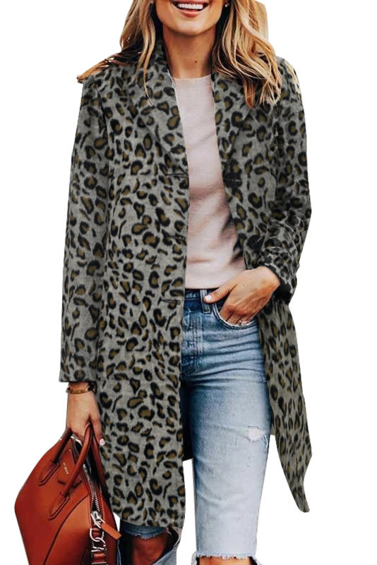 Leopard Print Lapel Coat LC8511009-20
