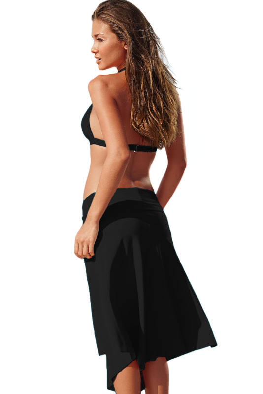 Black Convertible Beach Dress/Skirt