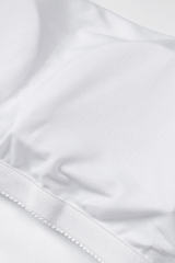 White Wireless Seamless Sport Yoga Bra Crop Tank LC264040-1