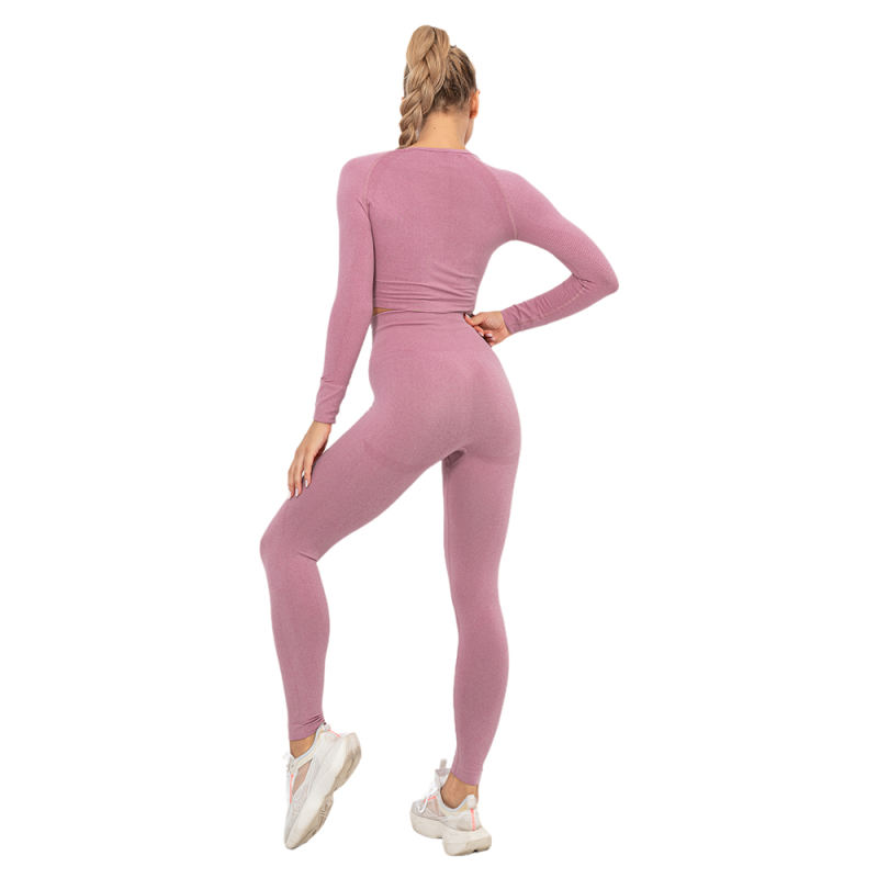 Cameo Seamless Long Sleeve Yoga Sports Set TQE00135-47