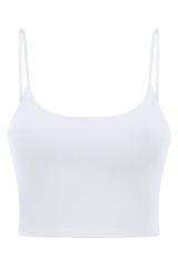 White Wireless Seamless Sport Yoga Bra Crop Tank LC264040-1