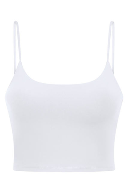 White Wireless Seamless Sport Yoga Bra Crop Tank LC264040-1
