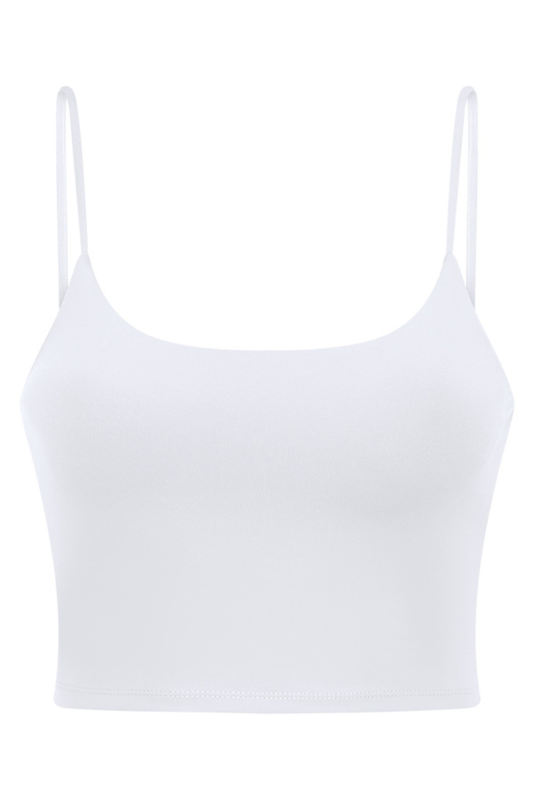 White Wireless Seamless Sport Yoga Bra Crop Tank LC264040-1