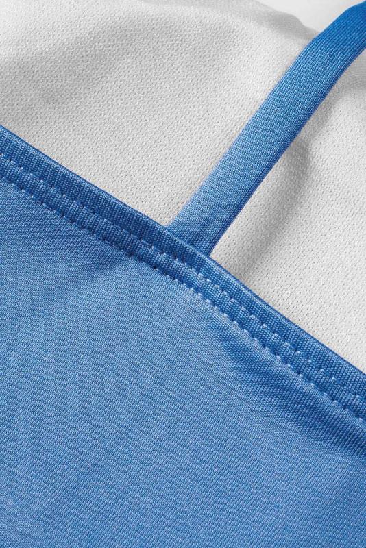 Blue Wireless Seamless Sport Yoga Bra Crop Tank LC264040-5