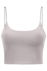 Gray Wireless Seamless Sport Yoga Bra Crop Tank LC264040-11