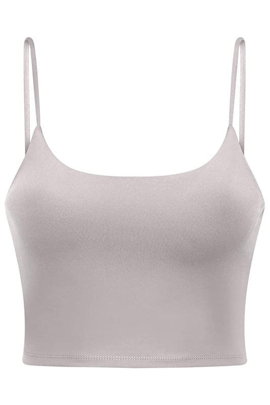 Gray Wireless Seamless Sport Yoga Bra Crop Tank LC264040-11