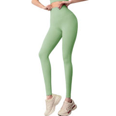 Green Cross Shoulder Bra with Pant Yoga Set TQE91344-9