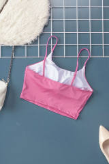 Pink Wireless Seamless Sport Yoga Bra Crop Tank LC264040-10
