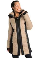 Khaki Outdoor Padded Jacket for Women LC85187-16