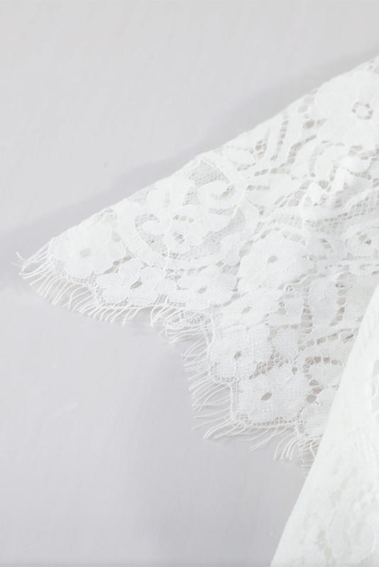 White Fill Your Heart Lace Maxi Dress LC611316-1