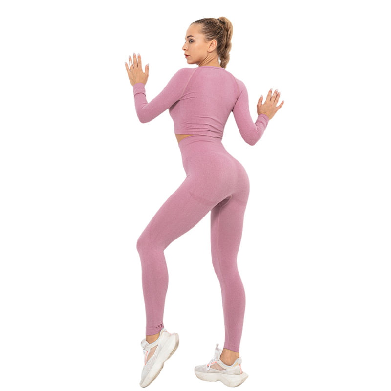 Cameo Seamless Long Sleeve Yoga Sports Set TQE00135-47