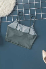 Green Wireless Seamless Sport Yoga Bra Crop Tank LC264040-9