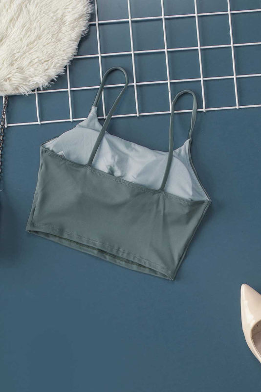 Green Wireless Seamless Sport Yoga Bra Crop Tank LC264040-9