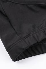 Black Lace Solid Color Plus Size Bra LC204-2