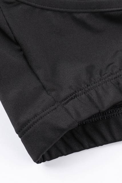 Black Lace Solid Color Plus Size Bra LC204-2