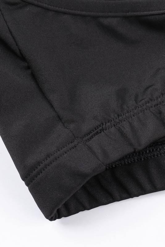 Black Lace Solid Color Plus Size Bra LC204-2