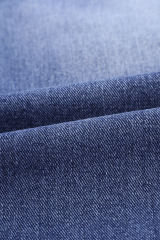 Blue Fading Distressed Holes Crop Jeans LC78064-5