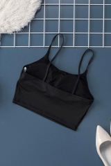 Black Wireless Seamless Sport Yoga Bra Crop Tank LC264040-2