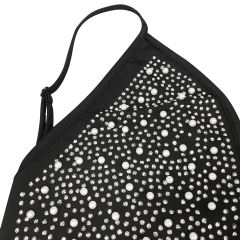 Black Rhinestone Open Back Mermaid Maxi Dress TQK311126-2
