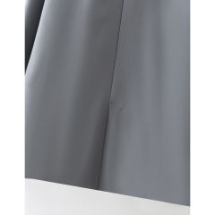 Dark Gray Lapel Collar Button Solid Color Blazer TQK260054-26