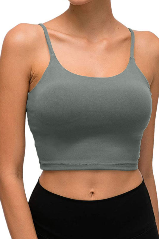 Green Wireless Seamless Sport Yoga Bra Crop Tank LC264040-9