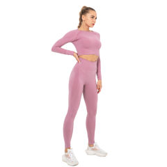 Cameo Seamless Long Sleeve Yoga Sports Set TQE00135-47