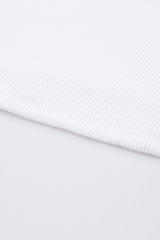 White Fashion Bodycon Tight Ribbed Tank Top LC256249-1