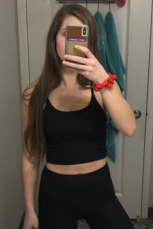 Black Wireless Seamless Sport Yoga Bra Crop Tank LC264040-2