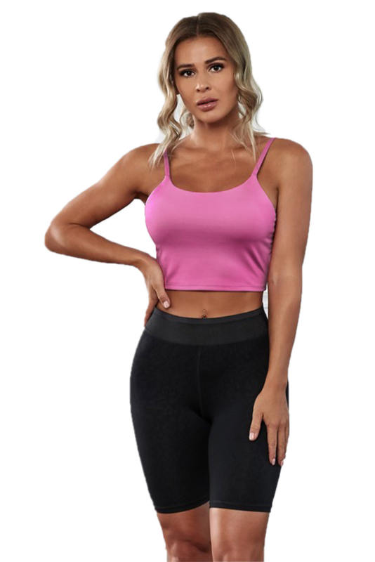 Pink Wireless Seamless Sport Yoga Bra Crop Tank LC264040-10