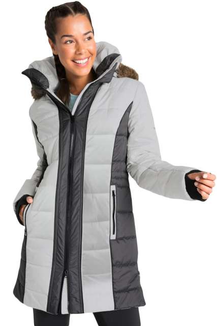 Gray Outdoor Padded Jacket for Women LC85187-1