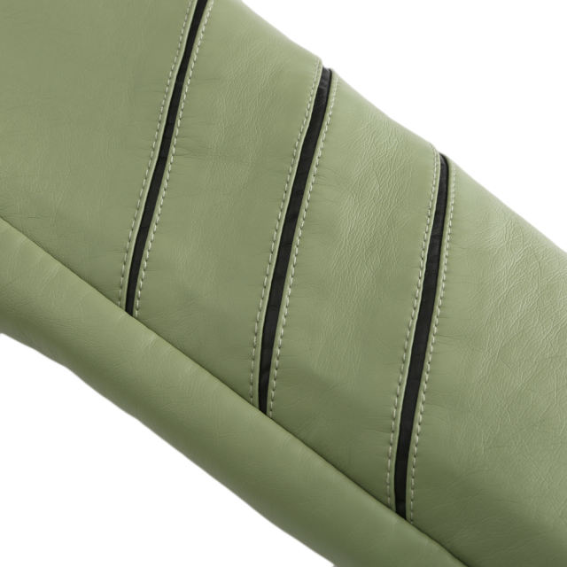 Light Green Turn Down Slim Fit PU Leather Jacket TQK280095-28