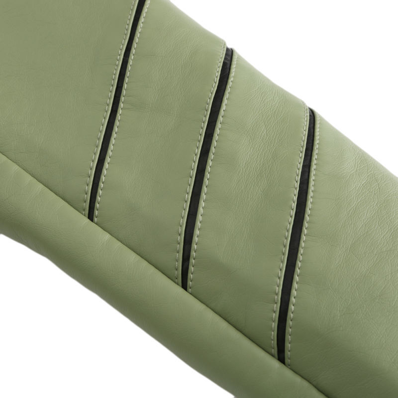 Light Green Turn Down Slim Fit PU Leather Jacket TQK280095-28