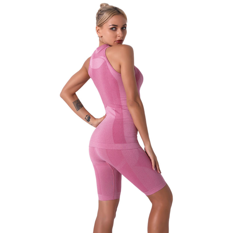 Cameo Seamless Sleeveless Tank Sports Set TQE00136-47