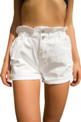 White Bloomingdale Shorts LC786167-1