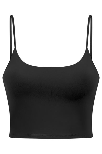 Black Wireless Seamless Sport Yoga Bra Crop Tank LC264040-2