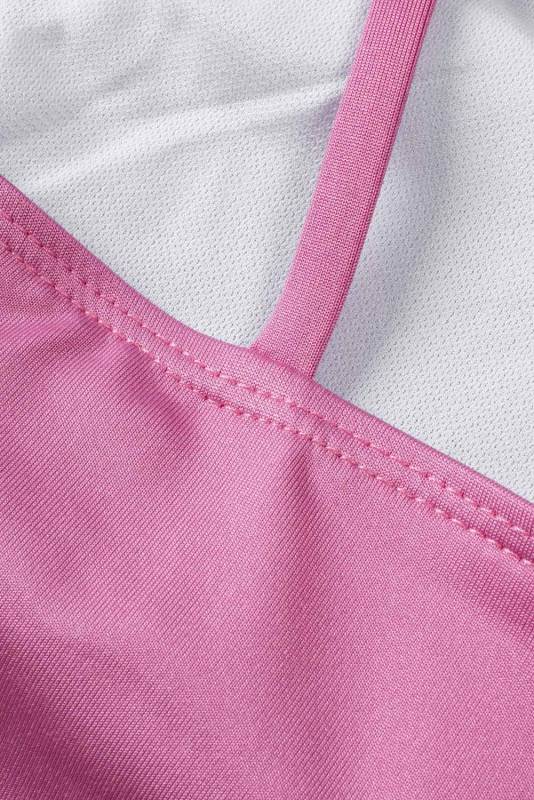 Pink Wireless Seamless Sport Yoga Bra Crop Tank LC264040-10