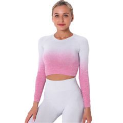 Pink Gradient Long Sleeve Sports Set TQE00131-10