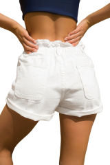 White Bloomingdale Shorts LC786167-1