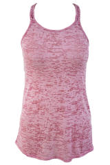 Rosy Braided Racerback Burnout Beach Dress