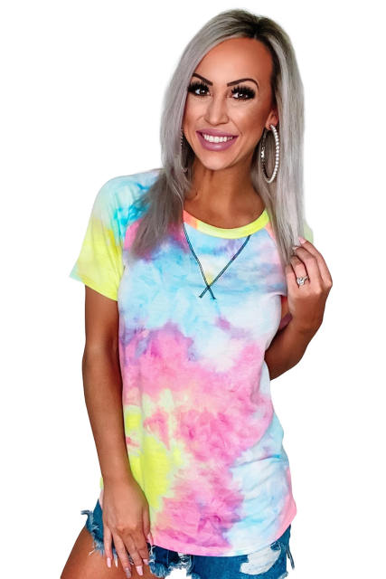 Multicolor Dip Dye T-Shirt LC252260-22