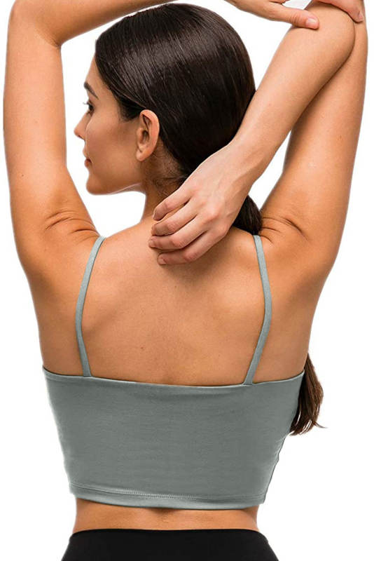 Green Wireless Seamless Sport Yoga Bra Crop Tank LC264040-9