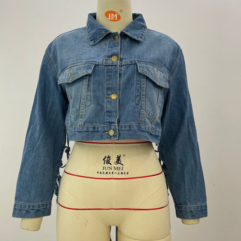 Light Blue Back Woven Denim Jacket