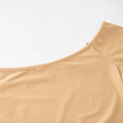 Khaki Off Shoulder Long Sleeve Maxi Dress