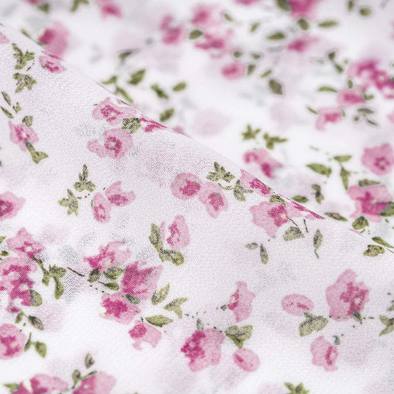 White V Neck Ruffle Detail Long Sleeve Floral Dress