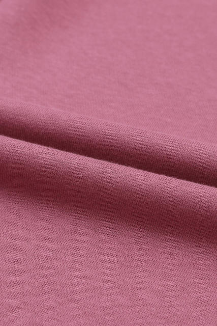 Exposed Seam Drop Shoulder Raw Hem Oversized Sweatshirt