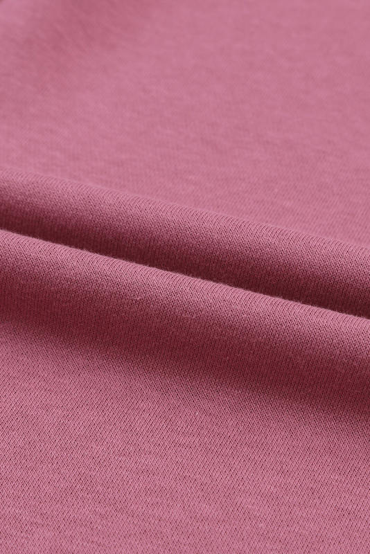 Exposed Seam Drop Shoulder Raw Hem Oversized Sweatshirt