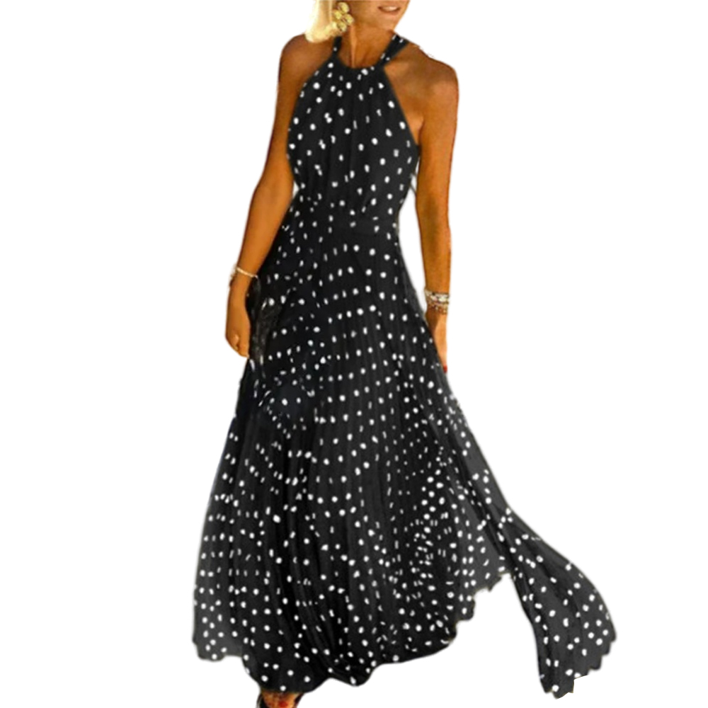 Black chiffon floral dress main image 1
