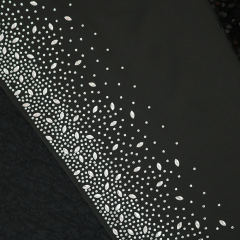 Black Rhinestone High Split Maxi Dress
