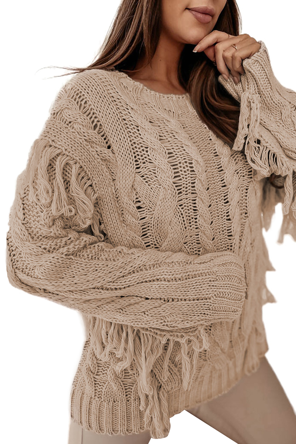 Parchment Bowknot Applique Cap Sleeve Sweater main image 0