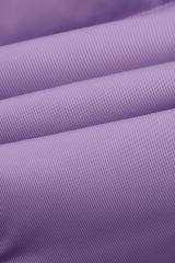 Wisteria Plush Linen Zip Up Hooded Puffer Coat